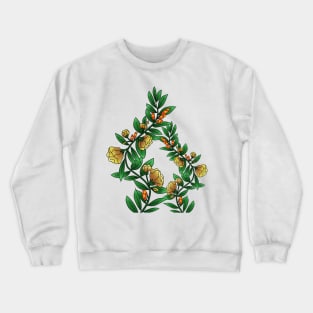 Yellow flower,flora,blossom,Plant Lover,crazy plant lady Crewneck Sweatshirt